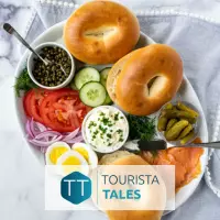 Salmon Bagel Plate - Le Cartet Resto Boutique